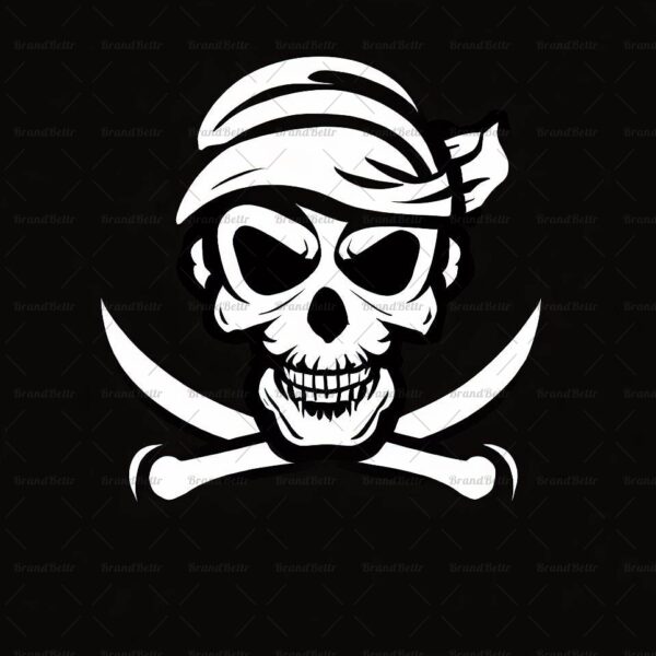Piratenschädel und gekreuzte Knochen